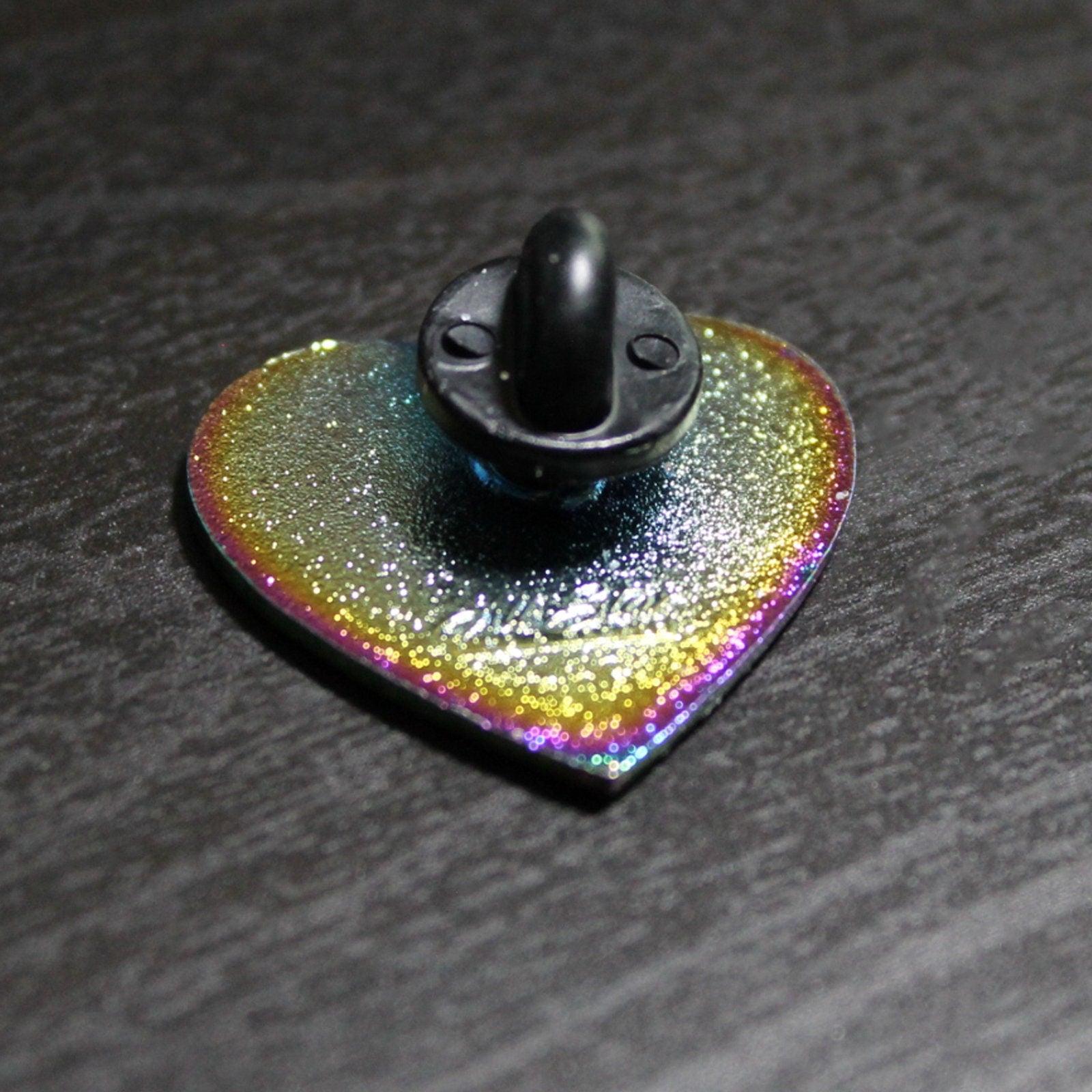 Rainbow Finished Equality Heart Lapel Pin