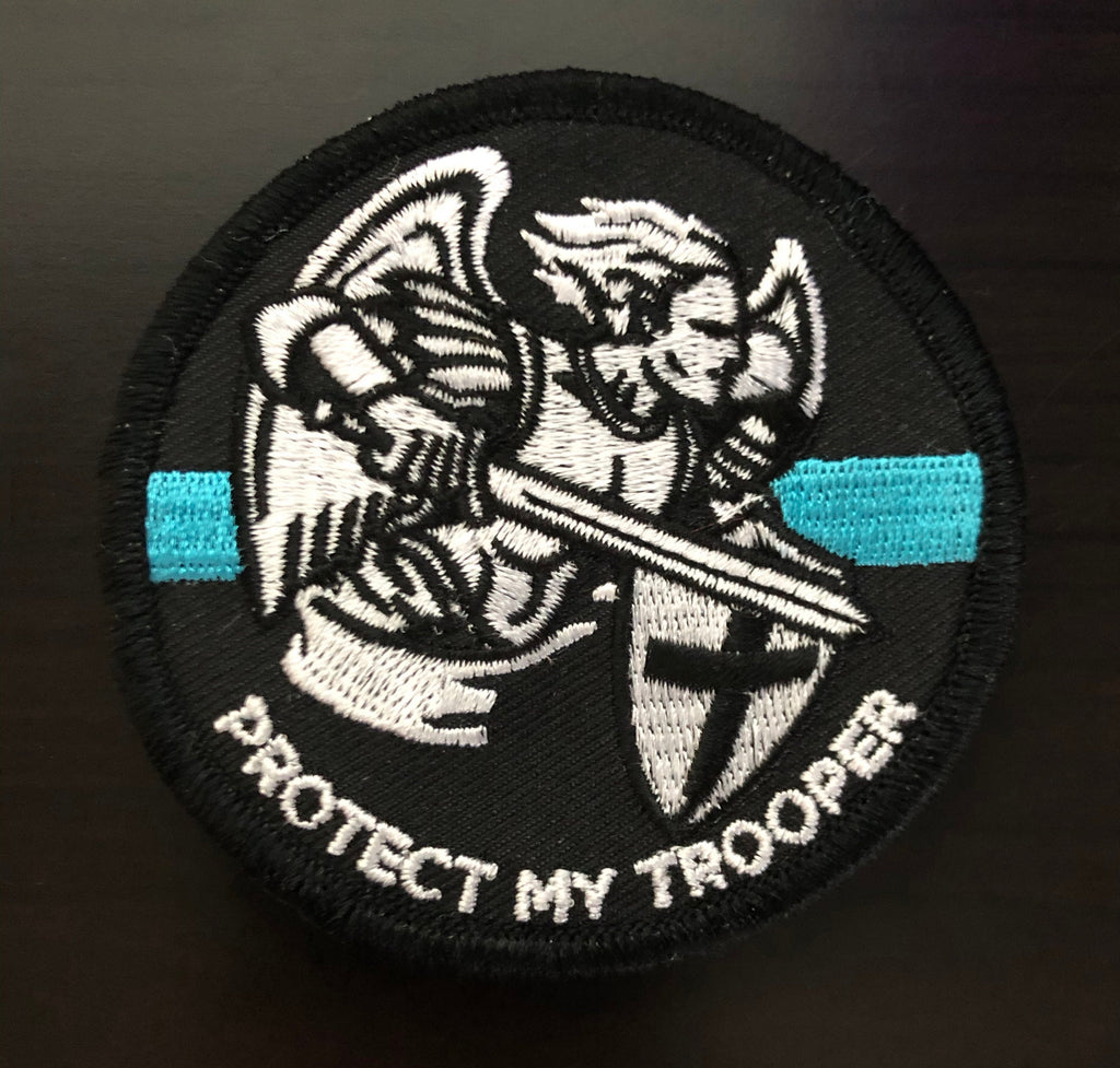St. Michael - Protect My Trooper Patch - 3" Patch