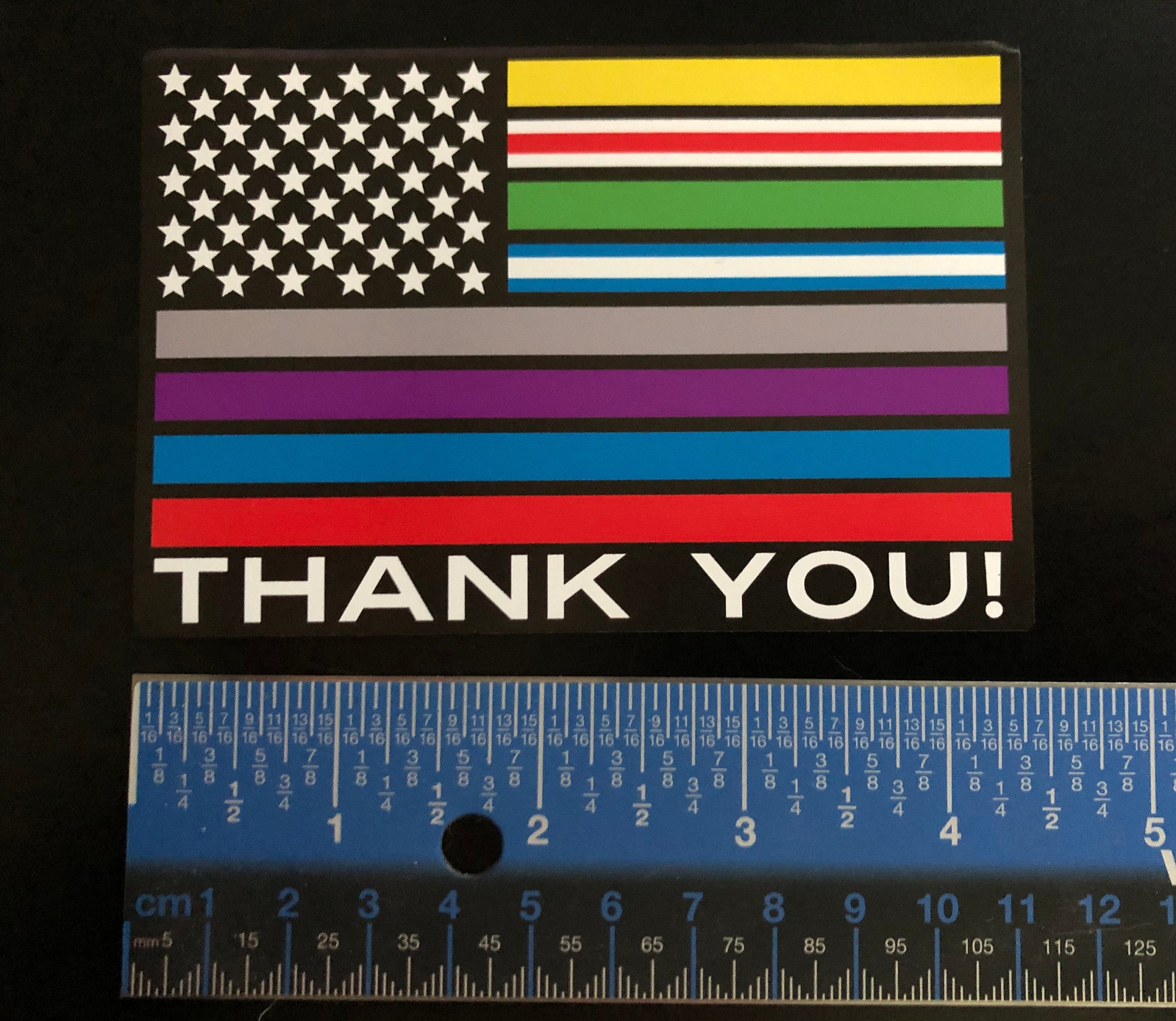 Thank You! First Responder & Medical Magnet - 4.5" x 3"