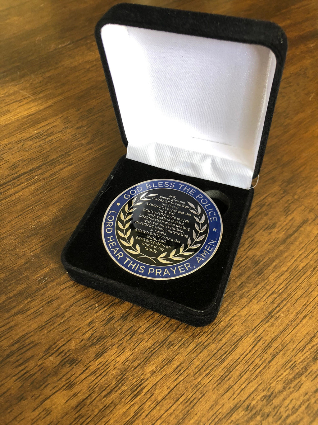 St. Michael - 2.00" Challenge Coin - Double Sided - Police Prayer/Blessed are the Peacemakers