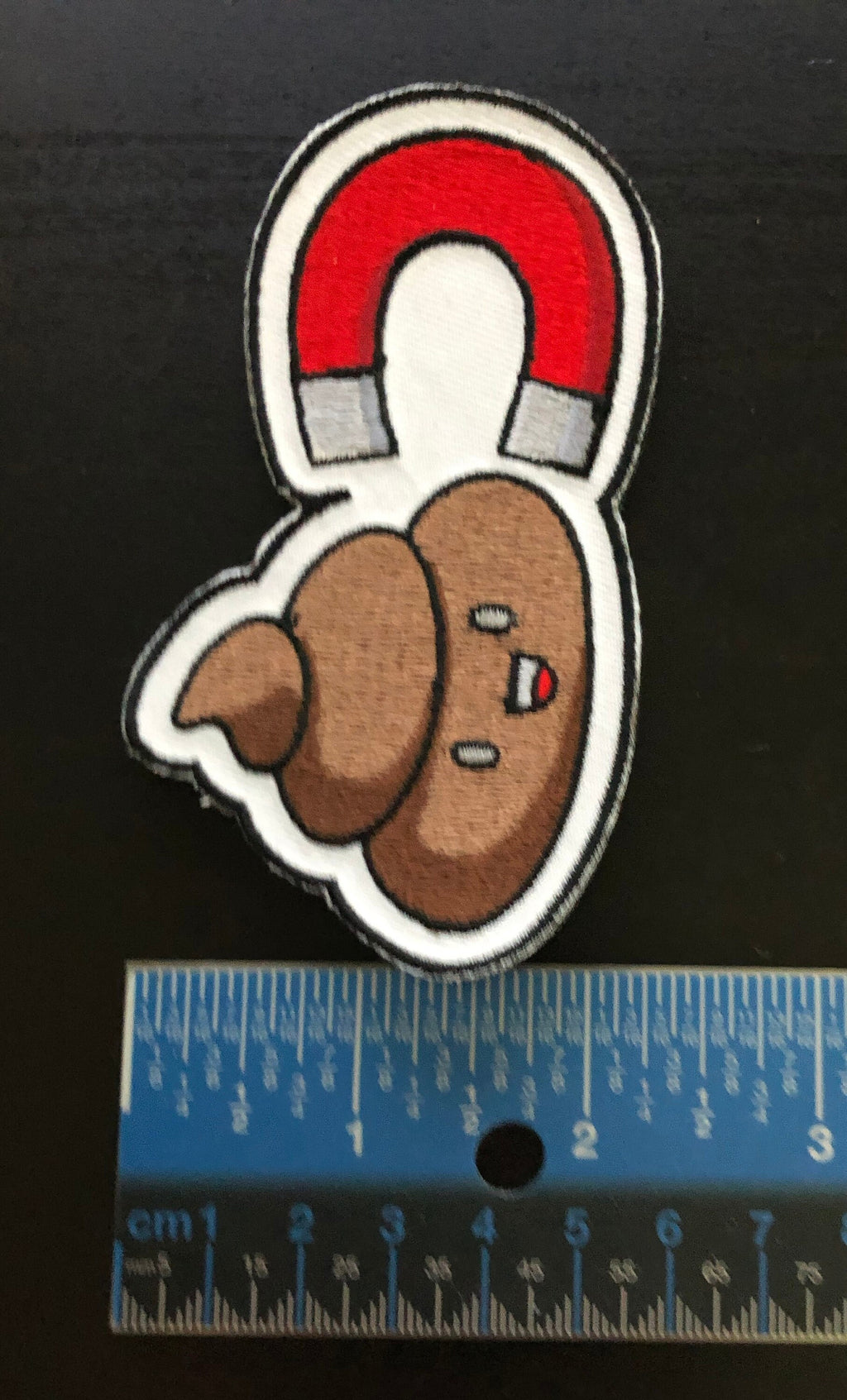 Poop Magnet 4" Wide - Embroidered Patches