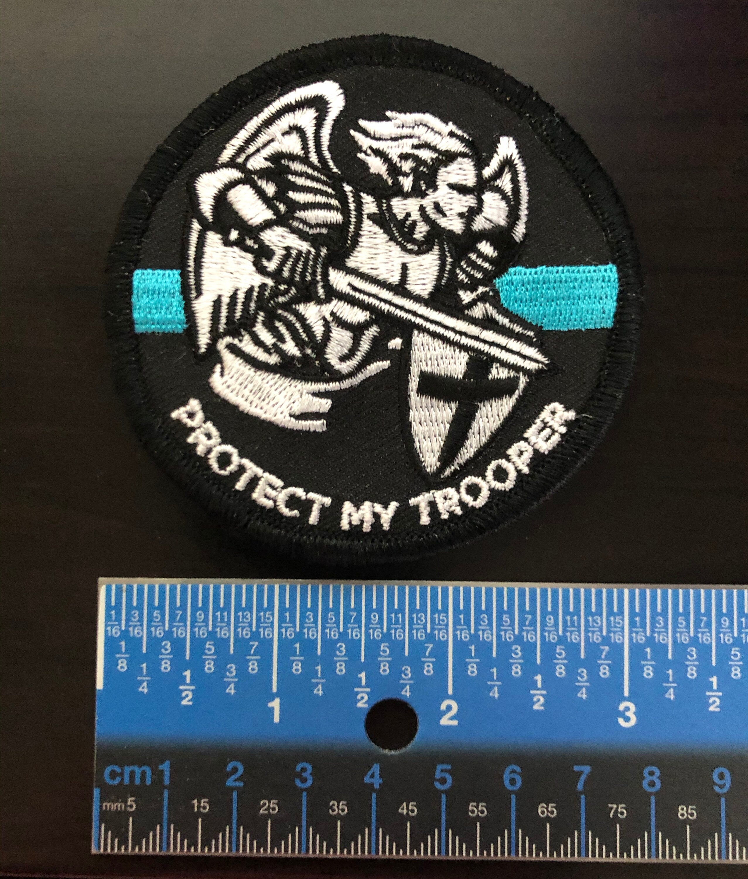 St. Michael - Protect My Trooper Patch - 3" Patch