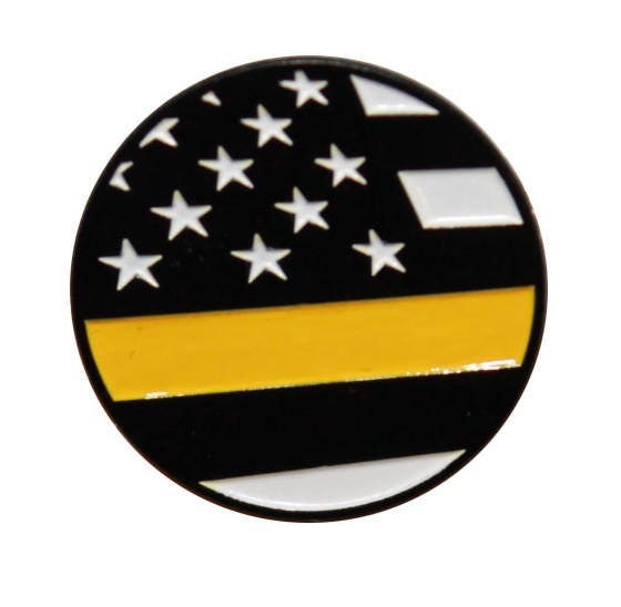 Thin Yellow Line Flag - Lapel Pin