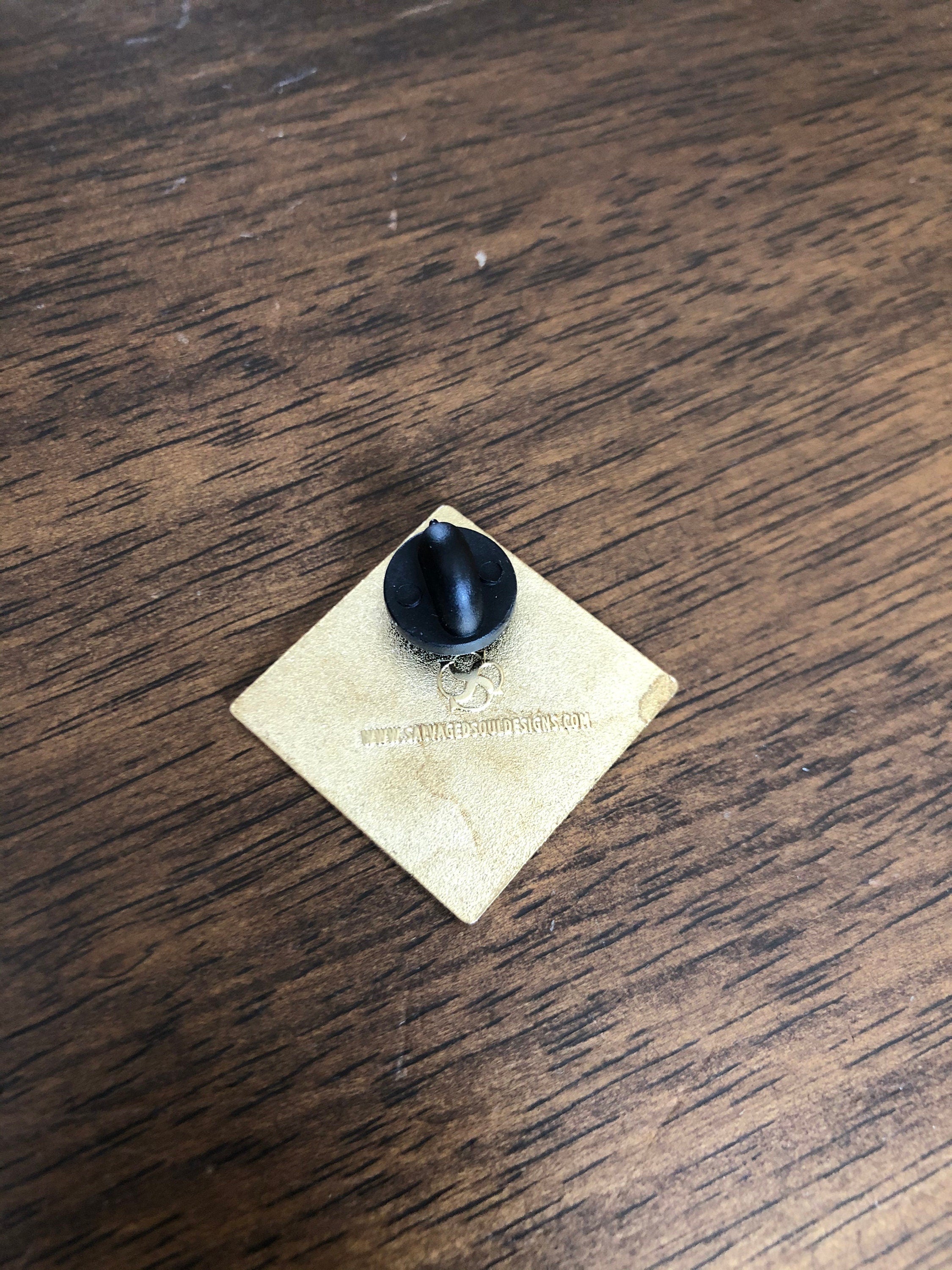 Good Words, Good Thoughts, Good Deeds - Gold, Diamond/Square Lapel Pin