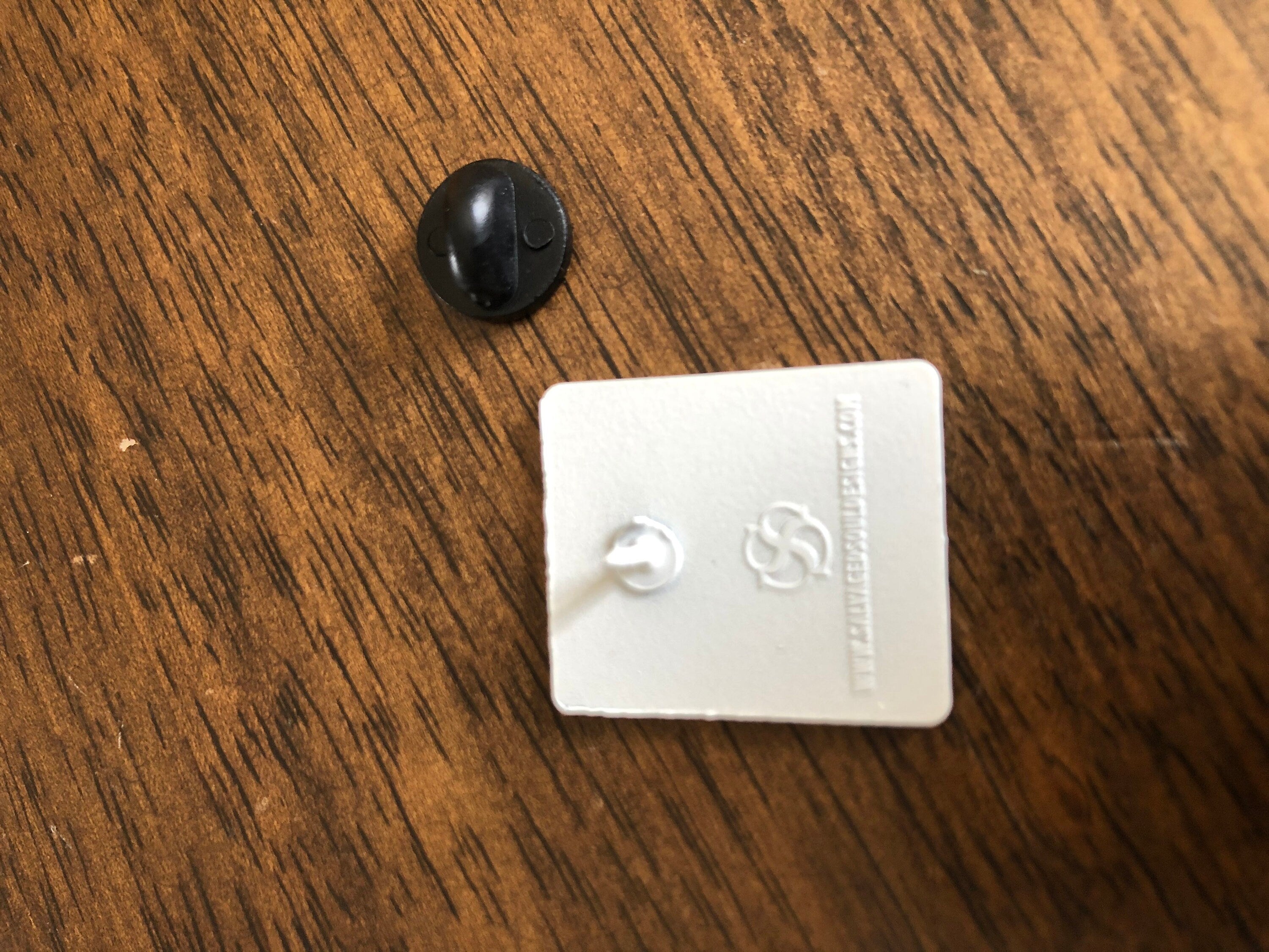 God Don't Like Ugly - White Dyed Lapel Pin