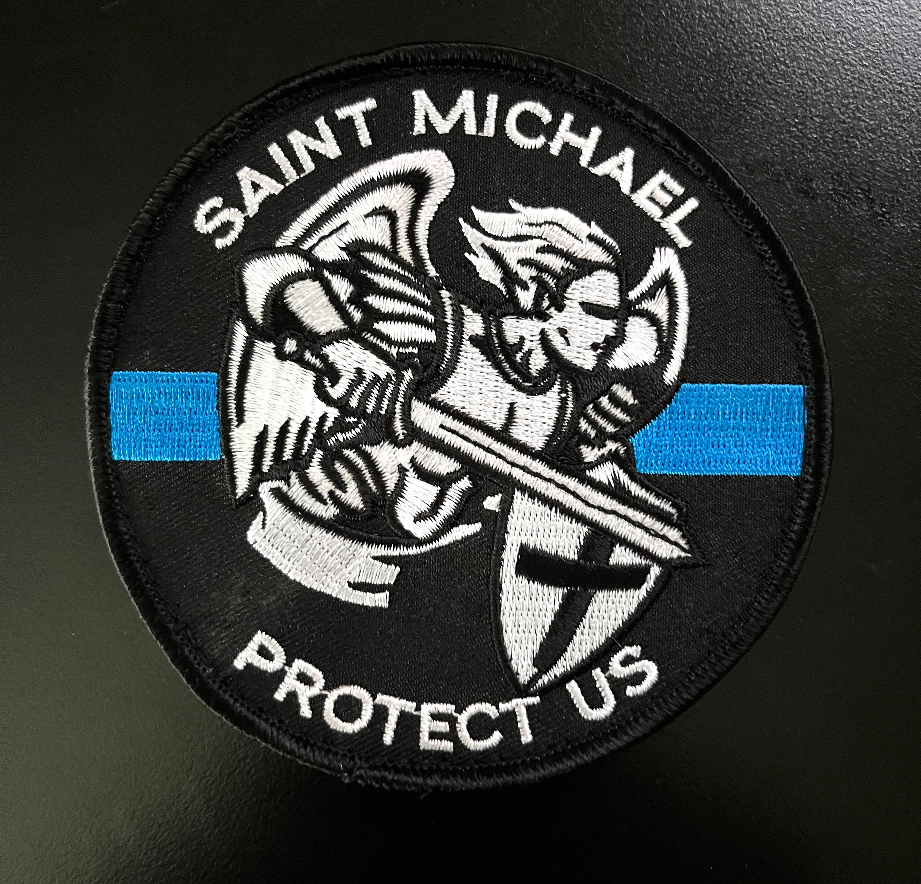 St. Michael, Protect Us - 4.00" Embroidered Patches