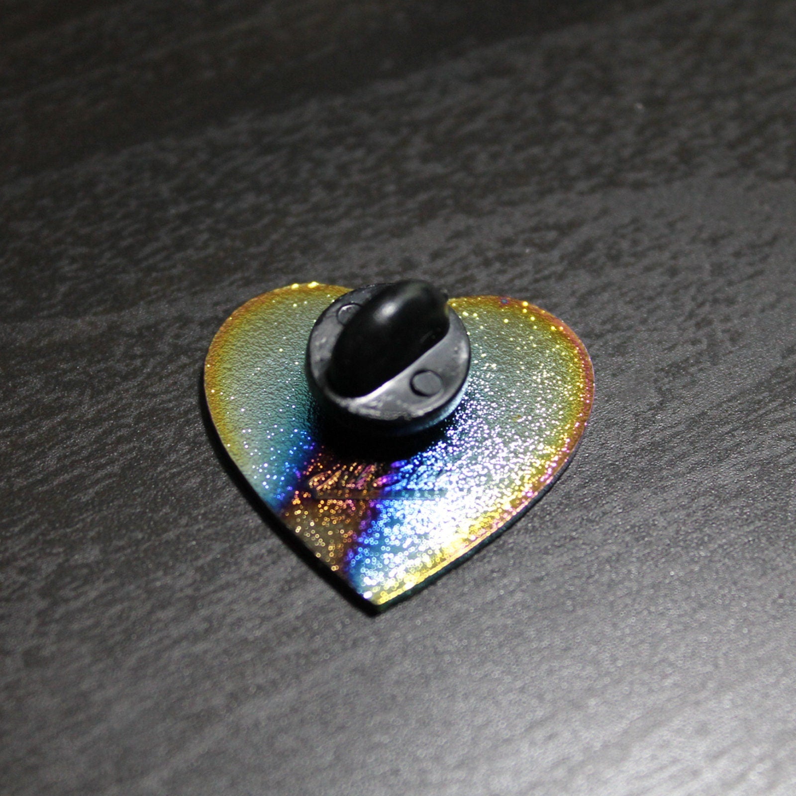 Rainbow Finished Equality Heart Lapel Pin