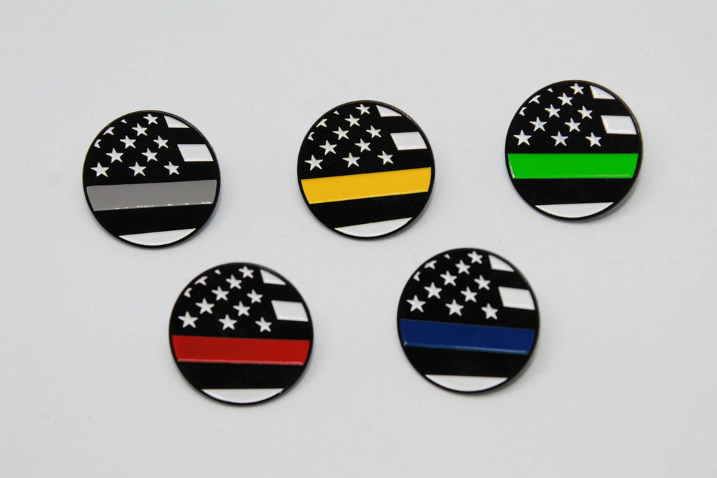 Thin Red Line Flag - Lapel Pin