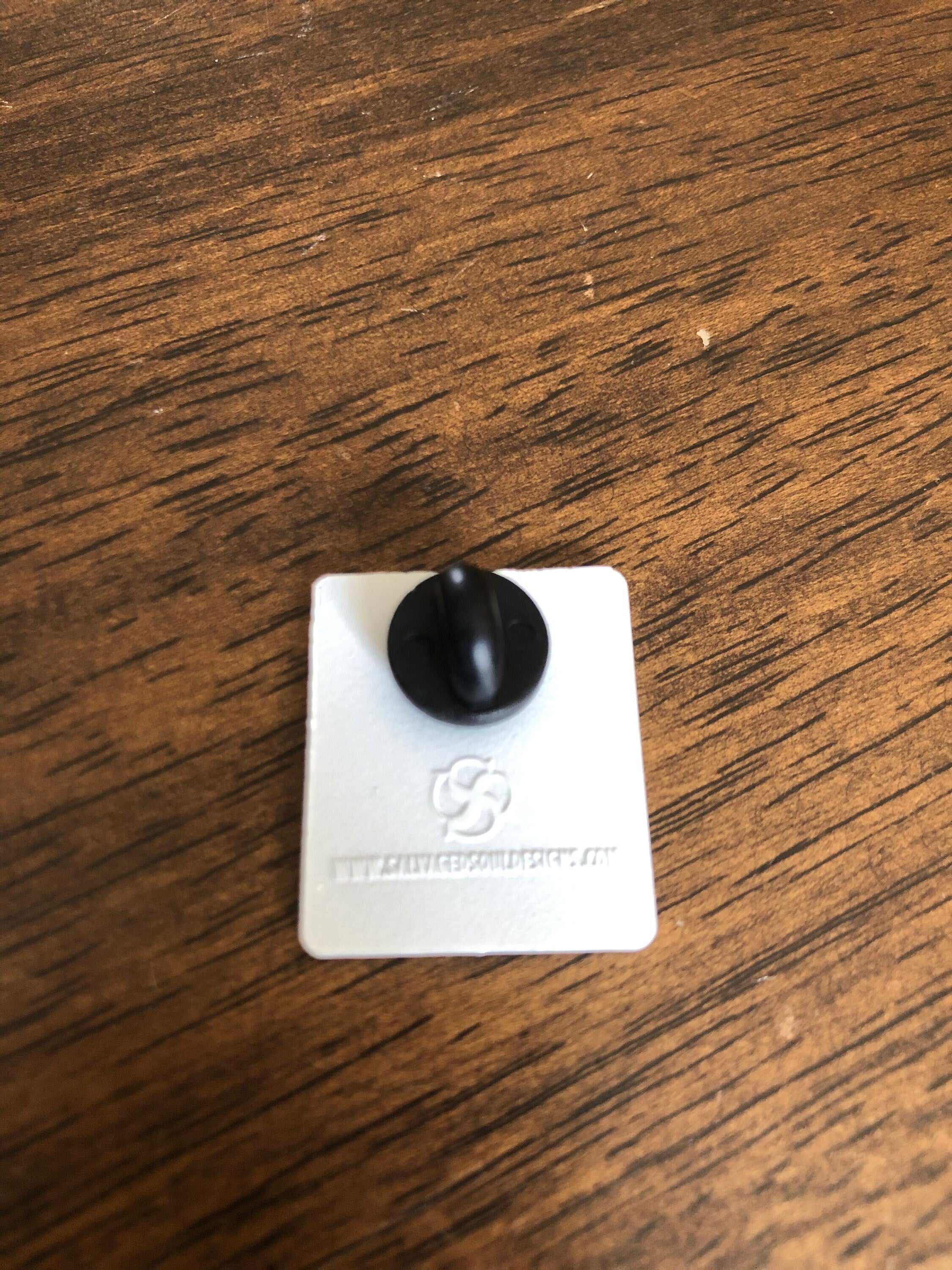 God Don't Like Ugly - White Dyed Lapel Pin